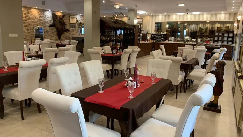 stołówka w hotelu Laguna w Augustowie